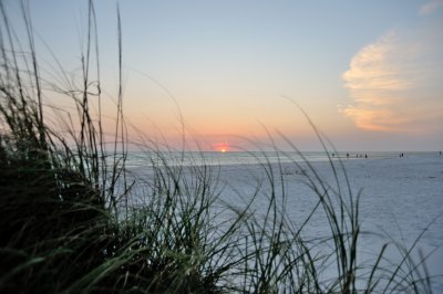 Sunset on Gulf Side of Island