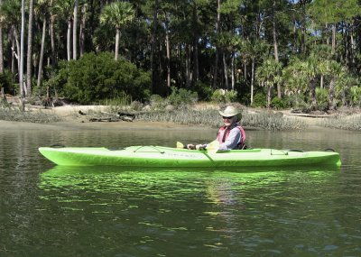 Carol does Hunting Island by Kayak