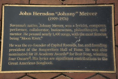 Johnny Mercer Plaque