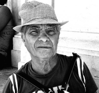 Accordion player, Sicily.
