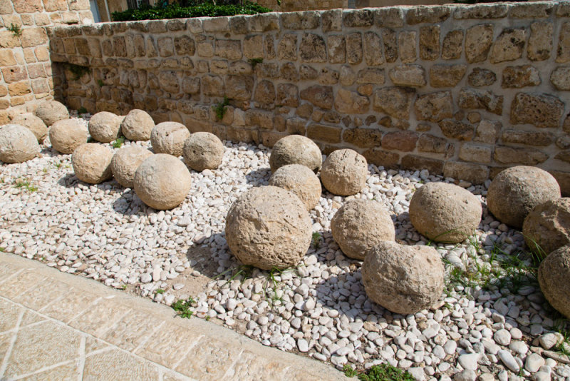 Antique cannon balls