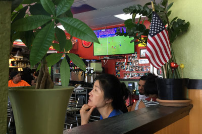 Watching Euro 2016 Final at Pho Mai