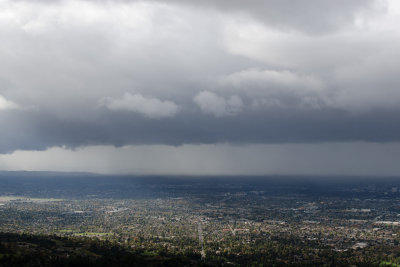 Storm passing over Silicon Valley