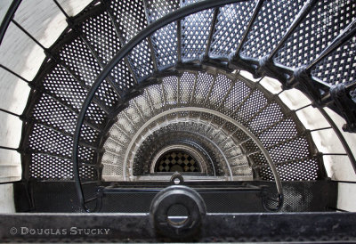 Spiral stairs inside the St. Augustine Lighthouse