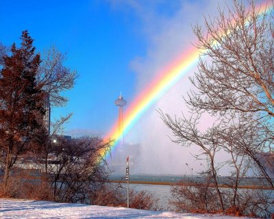 Rainbow  over  Niagarafalls