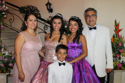 at Daniela's Quinceaera party in Bogota,Colombia
