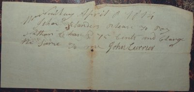 1812 John Flanders &  John Currier