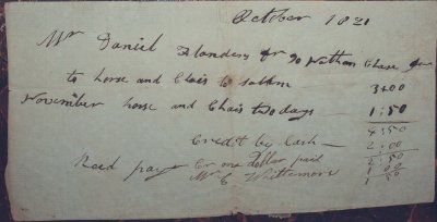 1821 Daniel Flanders & Mr E Whittemore