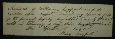 1841 Mary Layport