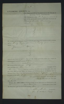 March 28, 1872 - Writ
