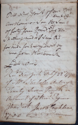 ? 1789 - John Hasbouch & February 22, 1790 - Jacob Conklin
