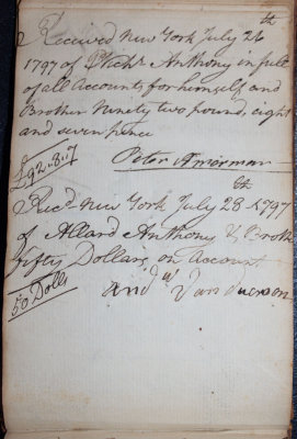 July 26, 1797 - Peter Amorman (Amerman) / July 28, 1797 - Andrew Van Duersen (Deursen)