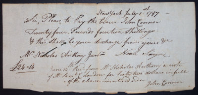 A: July 1, 1797 - Noah Sayre / B: June 14 - John Connor