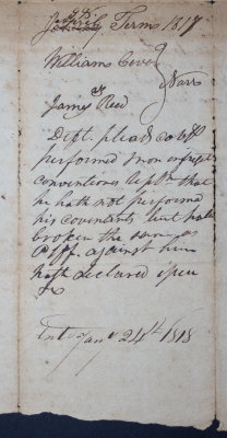 January 1818, Judgement
