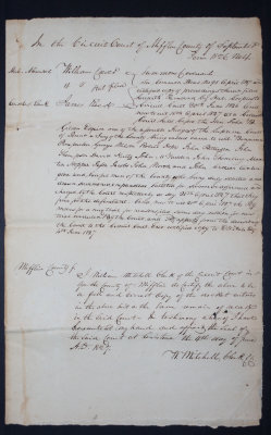 Certified Copy of Case Docket, June 4, 1827