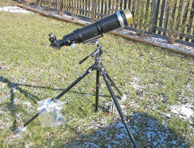 AstroPhysics Traveler with Coronado SM90/BF-30: First Light 20degF