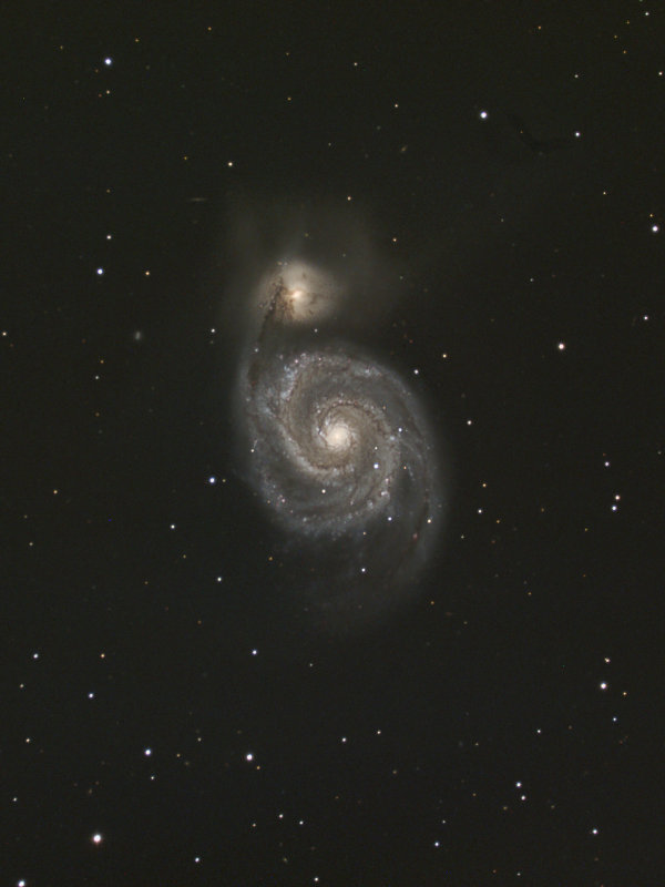 M51 - The Whirlpool Galaxy in Canes Venatici 14 & 17-Apr-2015