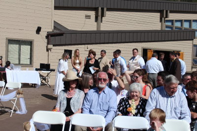 Cindy Strand's mom Jo and her husband, Gene, on the left; Keenan's mom Joyce and dad Ron on the right.