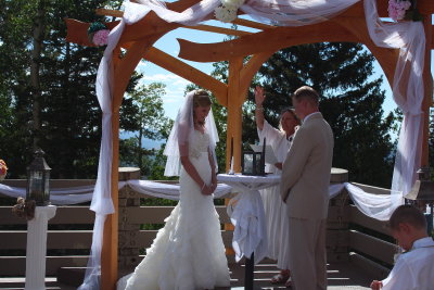 Rebecca and Jon about to be married