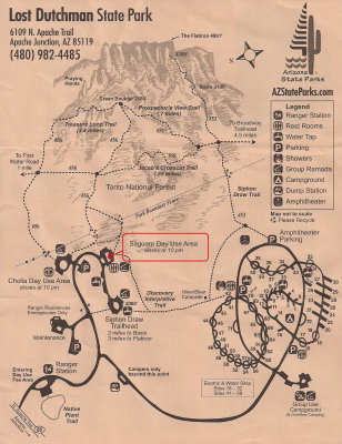 Lost Dutchman State Park - Saguaro Day Use Area
