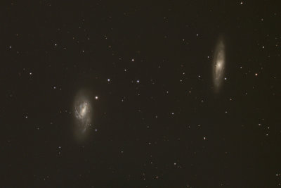 Galaxies M66 and M65 in Leo  09-Apr-2015