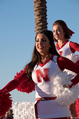 Nebraska Cornhusker cheerleaders