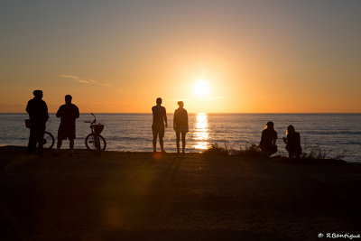enjoying the sunset