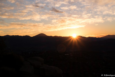sunrise at Mt. Helix