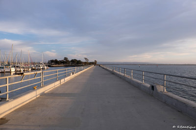 Empty fishing pier