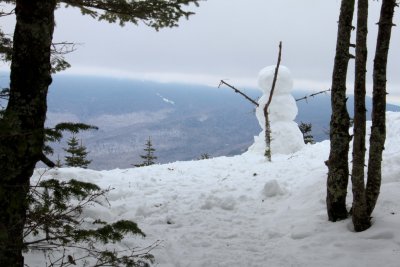 Snowman on Mount Tucumseh