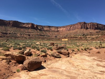 Looking back at the top of the canyon