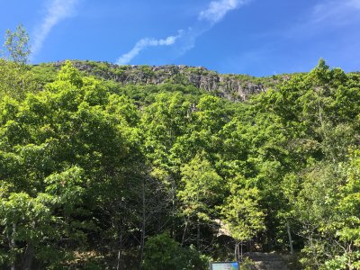 looking back up at the Precipice