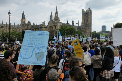 Climate March at Parliament Square, September 2014