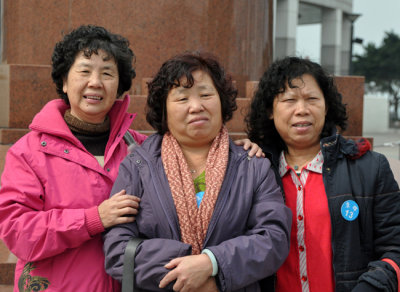 Three sisters visiting from China