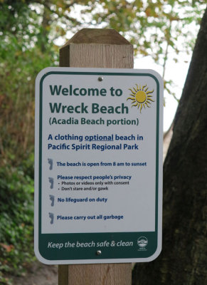 No gawking on this beach please