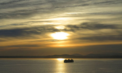 Sunset across the Puget Sound
