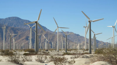 Major windfarm near Palm Springs