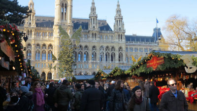 Biggest Christmas fair at Rathausplatz