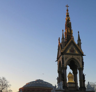 Albert Hall and Memorial at sunrise