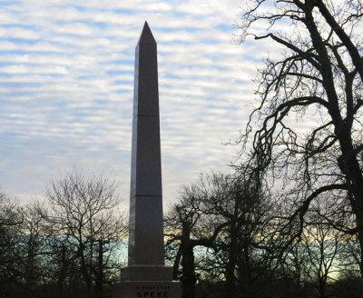 Speke monument in cold January