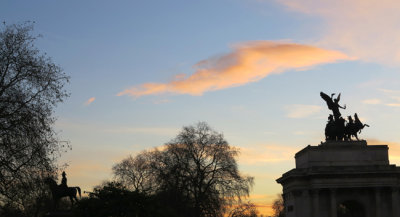 Hyde Park Corner at dawn