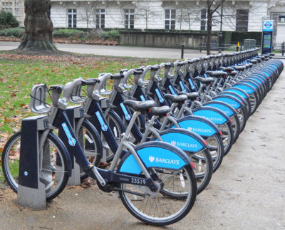 Boris bikes for riding London