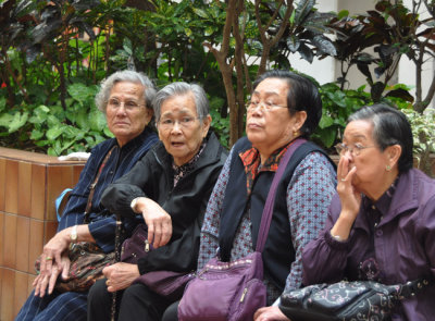 Four old friends in Aberdeen Hong Kong