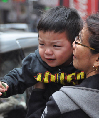 Tears from a Hong Kong youngster