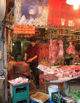 Traditional Pork Butcher in Xintiandi