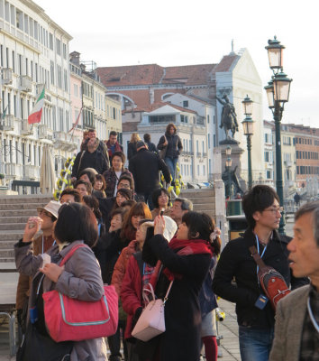 Appreciative Chinese tourists