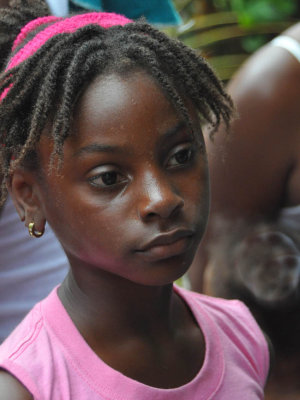  Striking  young Haitian girl