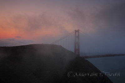 Foggy Golden Gate Sunrise - San Francisco - August 2013