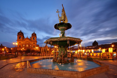 2015 Cuzco - Plaza De Armas Sunset