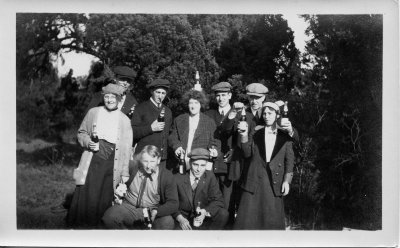 Lloyd Miller and friends during Prohibition